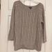 American Eagle Outfitters Sweaters | American Eagle Outfitters Oatmeal Cable Knit Scoopneck Sweater Wool Blen | Color: Tan | Size: L