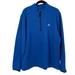 Adidas Shirts | Adidas Golf Men's Quarter Zip Layering Sweatshirt Size L Fleece Lined Blue | Color: Blue | Size: L