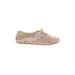 Roxy Flats: Pink Print Shoes - Women's Size 7 - Almond Toe