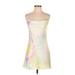 Zara Casual Dress - Slip dress: Yellow Tie-dye Dresses - Women's Size X-Small