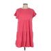 J.Crew Casual Dress - DropWaist: Pink Solid Dresses - Women's Size Medium