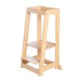 roba Lernturm nach Montessori - Sicherer Tritthocker für Kinder - Ideal als Küchenhelfer - Bis 80 kg belastbar - FSC zertifiziertem Bambus Holz