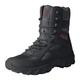 Winter Shoes Men's Winter Boots Lined and Waterproof Trainers Men's Warm Winter Snow Boots Hiking Shoes Non-Slip Combat Boots Men's Boots for Work Camping, 01 black, 8 UK