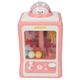 Mini Claw Machine Toy with 4 Dolls and 4 Balls, Electronic Mini Toy Grabber Dispenser,Candy Catcher Machine Toys,Education Toys,Ideal Birthday for Kids Girls (Pink)