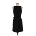 Armani Jeans Casual Dress - Party Crew Neck Sleeveless: Black Solid Dresses - Women's Size 4