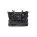 Coach Factory Leather Satchel: Pebbled Black Solid Bags