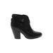 Rag & Bone Ankle Boots: Black Print Shoes - Women's Size 38 - Round Toe