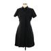 Sherpa Adventure Gear Casual Dress - Shirtdress Collared Short sleeves: Black Print Dresses - Women's Size Medium