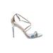 Steve Madden Heels: Blue Shoes - Women's Size 6 1/2 - Open Toe