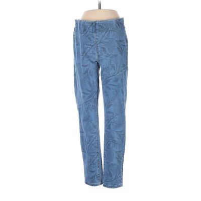 Soft Surroundings Casual Pants - High Rise Straight Leg Boyfriend: Blue Bottoms - Women's Size X-Small