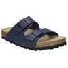 Pantolette JOSEF SEIBEL "Hermine 01", Damen, Gr. 43, blau (dunkelblau), Leder, klassisch, Schuhe, Plateau Sandale, Sommerschuh, Hausschuh mit komfortablem Fußbett