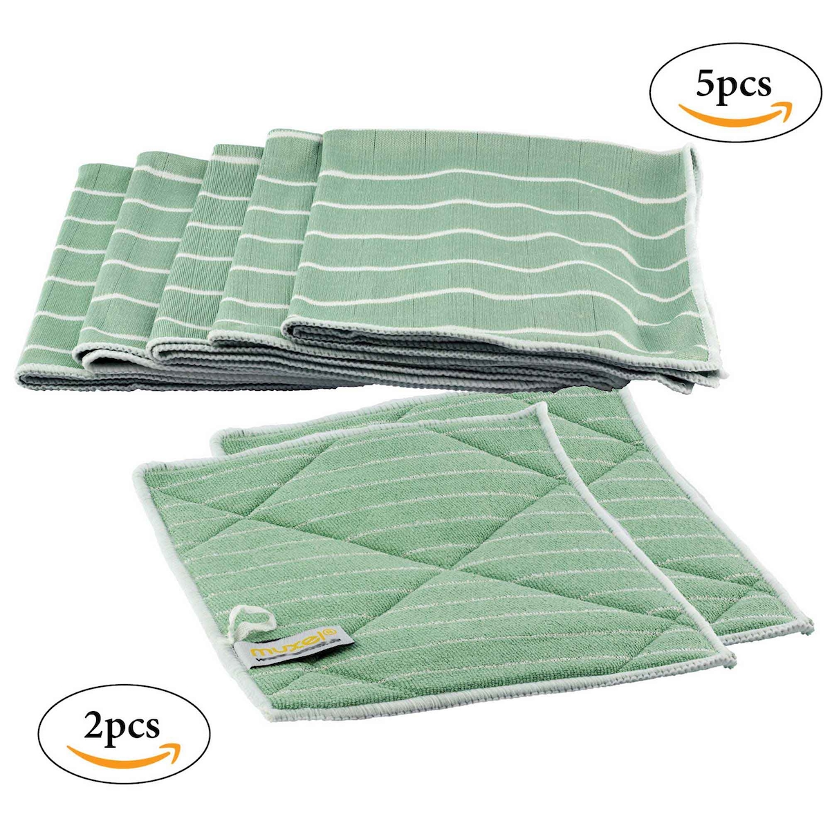 Bambustücher antibakterielle Putztücher zum Reinigen + Polieren Muxel 7er Set Image