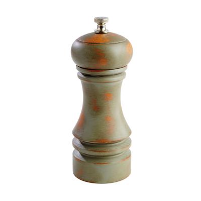 Libbey APS40546 6"H Pepper Mill - German Beachwood, Vintage Green