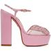 Pink Farfalla Heeled Sandals