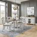 Sand & Stable™ Quinta Removable Leaf Dining Set Wood/Upholstered in Gray | 30 H in | Wayfair C71833CA3DC54BA7948AC2AC67AC23CC