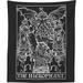 The Ghoulish Garb The Hierophant Tarot Card Terror Tarot Shadow Edition Tapestry 60 x 50