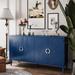Ebern Designs Kendari 59.84" Wide Sideboard Wood in Blue | 32.48 H x 15.75 W x 59.84 D in | Wayfair 44F85C3804C44086B9B82269836A65DF