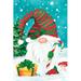 The Holiday Aisle® Candy Cane Christmas Gnome On Canvas by Mollie B. Print Canvas in Blue/Red/White | 12 H x 8 W x 1.25 D in | Wayfair