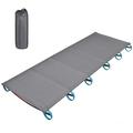 Ultralight Folding Single Camping Bed Travel Cot Tent Bed Aluminum Alloy Frame blue