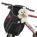 Bike Detachable Basket Bicycle Front Pet Carrier Canvas Front Bag Aluminum Alloy Frame Pet Basket