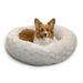 Best Friends by Sheri The Original Calming Donut Dog and Cat Bed in Lux Fur Oyster Medium 30x30