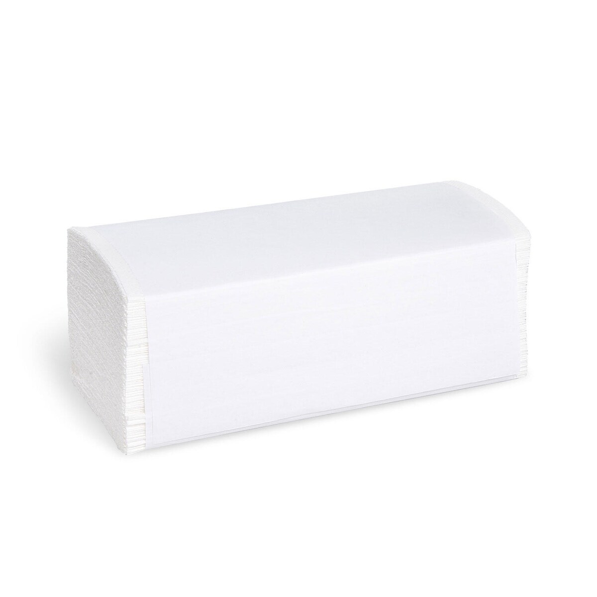 VEPATIM 3000x Falthandtücher Papierhandtuch 24x21cm 2-lagig weiß geprägt Zick Zack V-Falz Image
