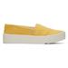 TOMS Women's Yellow Verona Slip-On Sneakers Shoes, Size 7