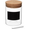 Natural Elements - KitchenCraft Jar de Storage de Ecological Glass & Label de Customisable Slate 10