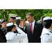 President Obama Salutes A Sailor Following Naturalization Ceremony At The White House. April 23 2009. (Bsloc201112370) History (36 x 24)