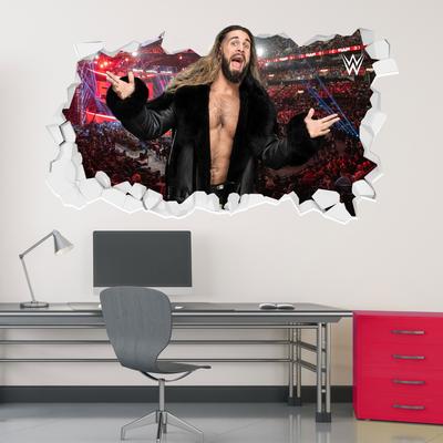 WWE Seth Rollins Broken Wandaufkleber – 60 cm Breite x 35 cm Höhe Image