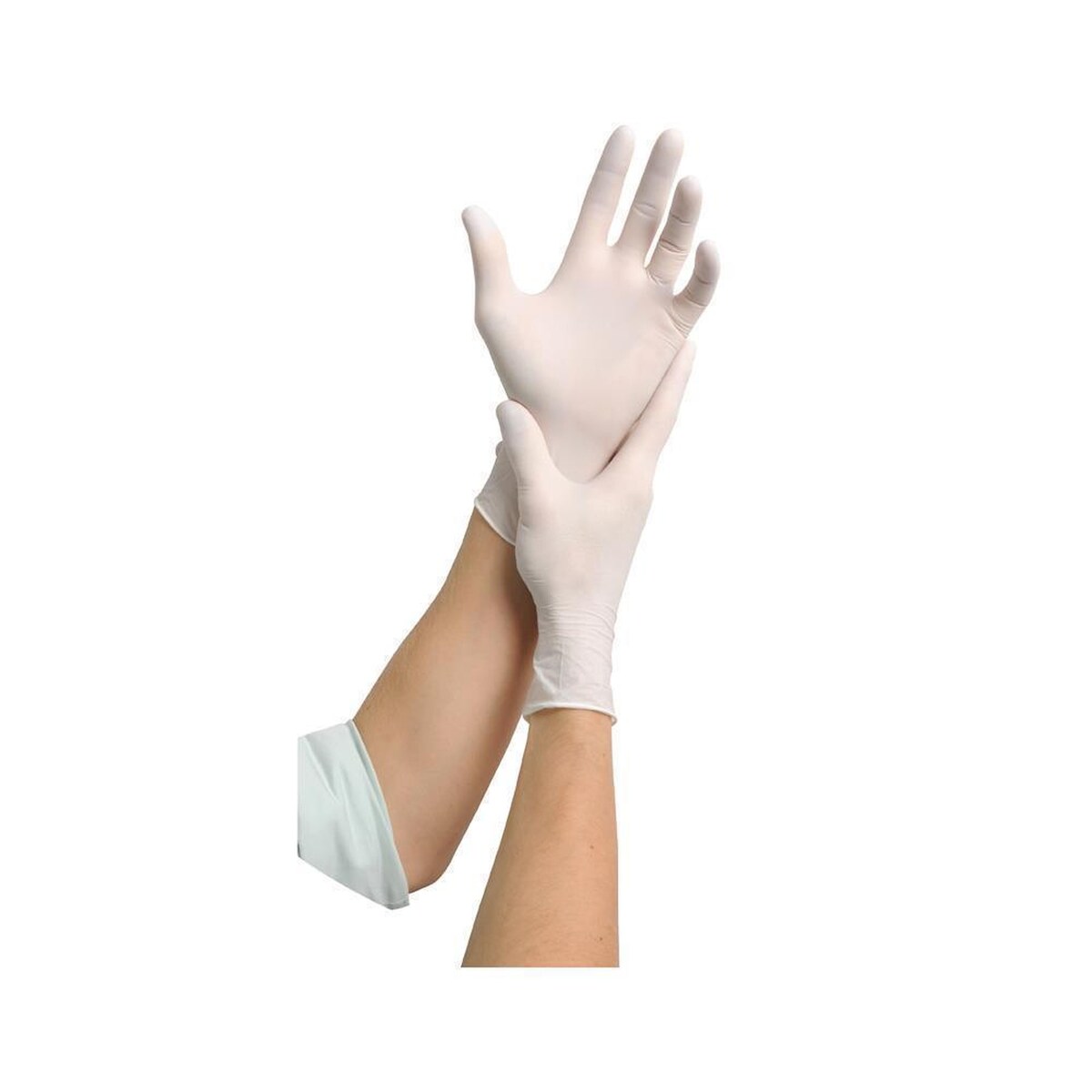 MaiMed solution 100 | 1000 Nitrilhandschuhe | weiß | Gr. L | Einweghandschuhe Image