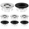 8Pcs Sink Overflow Caps Insert in Hole Cover Basin Accessories for Kitchen Bathroom