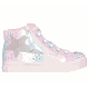 Skechers Girls Twinkle Toes: Twi-Lites 2.0 - Star Zips Sneaker in Pink, Size 13 | Synthetic/Textile