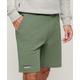 Superdry Men's Sport Tech Logo Tapered Shorts Green / Laurel Khaki - Size: M