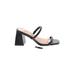 Torrid Sandals: Slide Chunky Heel Chic Black Solid Shoes - Women's Size 11 Plus - Open Toe