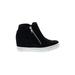 Brash Wedges: Black Solid Shoes - Women's Size 6 - Round Toe
