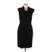 Tahari by ASL Cocktail Dress - Sheath High Neck Sleeveless: Black Print Dresses - Women's Size 10