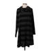 Ann Taylor LOFT Casual Dress - Sweater Dress: Black Dresses - Women's Size Small