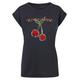 T-Shirt MERCHCODE "Damen Ladies Kings Of Leon - Cherries T-Shirt" Gr. XXL, blau (navy) Herren Shirts T-Shirts