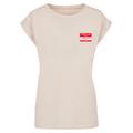 T-Shirt MERCHCODE "Damen Ladies Lewis Capaldi - Hello it's me T-Shirt" Gr. XXL, beige (whitesand) Herren Shirts T-Shirts