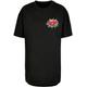 T-Shirt MERCHCODE "Damen Ladies WOW Comic Boyfriend Tee" Gr. 3XL, schwarz (black) Herren Shirts Oversize