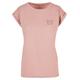 T-Shirt MERCHCODE "Damen Ladies Spring - Butterfly T-Shirt" Gr. L, rosa (duskrose) Herren Shirts T-Shirts