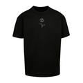 T-Shirt MERCHCODE "Merchcode Herren Rose Heavy Oversize Tee" Gr. S, schwarz (black) Herren Shirts T-Shirts