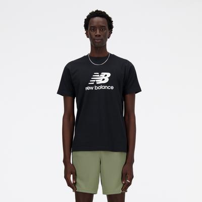 T-Shirt NEW BALANCE "Sport Essentials Logo T-Shirt", Herren, Gr. XXL, schwarz (schwarz (001)), Obermaterial: 100% Baumwolle, sportlich, Kurzarm, Shirts Image