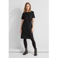 Jerseykleid STREET ONE Gr. 40, EURO-Größen, schwarz (black) Damen Kleider Freizeitkleider