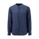 Leinenhemd OLYMP "Casual" Gr. XXXL, N-Gr, blau (marine) Herren Hemden Langarm