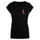 T-Shirt MERCHCODE "Damen Ladies Tennis Woman Silhouette - T-Shirt" Gr. M, schwarz (black) Herren Shirts T-Shirts