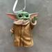 Disney Holiday | Hallmark Star Wars: The Mandalorian Baby Yoda Grogu Christmas Ornament | Color: Cream/Green | Size: Os