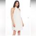 Anthropologie Dresses | Eva Franco White Halter Swing Dress | Color: White | Size: 4