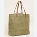 Madewell Bags | Madewell Canvas Transport Tote Bag In Green (Discontinued) | Color: Green | Size: Os